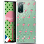 Caseink Coque pour Samsung S20 FE (6.5) [Gel Motif HD Imprimé en France Collection Pattern Design Les Flamants Roses Dots - Souple - Ultra Fin ]