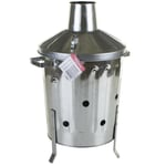 15l Garden Fire Incinerator Galvanised Metal Rubbish Trash Waste Burner