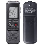 ICD- PX240 Digital Voice Recorder with 4GB Built-in Memory, USB Voice Activated Dictaphone, MP3 Player, Audio Recording Device, Built-in Microphone and Speaker for Lectures, Meetings