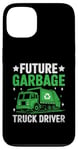 Coque pour iPhone 13 Future Garbage Truck Driver Déchets Collecteur de déchets Sanitation