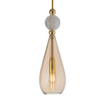 EBB & FLOW Smykke M gold crystal check ball kulta