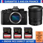 Nikon Zf + Z 24-70mm f/4 S + 3 SanDisk 64GB Extreme PRO UHS-II SDXC 300 MB/s + Ebook '20 Techniques pour Réussir vos Photos' - Appareil Photo Hybride