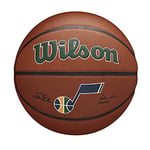 Wilson Ballon de Basket TEAM ALLIANCE, UTAH JAZZ, intérieur/extérieur, cuir mixte taille : 7