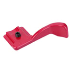 Finger Thumb Grip Hot Shoe Mount Holder Bracket for Fuji X100 X100S X E1(red)