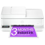 HP Envy 6530e All in One Printer | Perfect for Home | Colour | Wireless | Print, Scan & Copy | 3 Months of Instant Ink Included | Automatic 2-sided Photo Printing | Automatic Document Feeder | White