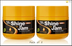 2 x Shine n Jam Conditioning Hair Gel Extra Hold 4 oz (113.5g)