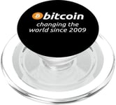 Bitcoin - Changing The World Since 2009 BTC Satoshi PopSockets PopGrip for MagSafe