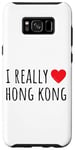 Coque pour Galaxy S8+ J'aime vraiment Hong Kong