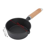 (13 * 5cm)Mini Frying Pan Wood For Mini Pot Pour Sauce Cast Iron Skillet