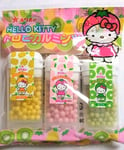 Japanese sweets *Hello Kitty* 3 flavours tropical mints 🍓🍍🥝