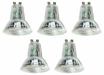 5 x Megaman 142220E Dimmable LED GU10 Bulb /Lamp 4.7 Watt 2800K Warm White Glass