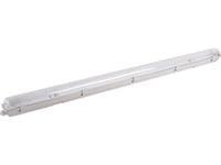 Hermetisk Armatur För Led-Rör 1X120cm Grå Ip65 Abs + Ps 126,5X6,9X8,3Cm Vo2815