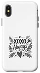 Coque pour iPhone X/XS XOXO Cœur d'amour pour la Saint-Valentin