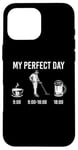 Coque pour iPhone 16 Pro Max My Perfect Day Coffee Metal Detector Beer