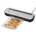 Emballeuse sous vide compacte FoodSaver - Fraîcheur garantie jusqu’à 5x plus longtemps* - 50% + compacte** - 1 rouleau (28 cmx2,43 m), 2 sacs à sceller (0,94 l), 2 sacs à zip (0,94 l) - VS1290X