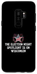 Coque pour Galaxy S9+ Projecteur nocturne des élections du Wisconsin