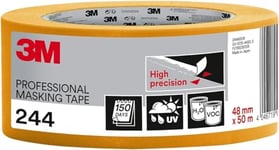 3M Professional Masking Tape 244, High Precision, Painters Tape - 1 Roll 48 mm x 50 m - Universal Surfaces, UV and Water Resistant, For Indoor & Outdoor