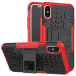 Apple iPhone X/XS Heavy Duty Case Red