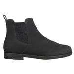 TOMS Charlie Boot, Black PU Nubuck Faux Leather, 3 UK