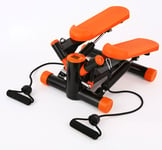 Swing Stepper Fitness Step Machine Swing Stepper Including Resistance Cords / Aerobic Step Height Adjustable Level,The Dual hydraulic cylinders keep you steady and on pace,Pure fitness mini stepper