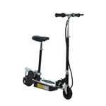 HOMCOM Ride On Foldable Powered Scooter 120W w/ Adjustable Seat and Brake, Black