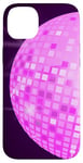 Coque pour iPhone 14 Plus Disco Ball 70s 80s Retro Pink Disco Ball