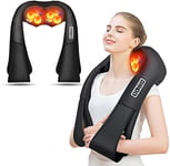 AERLANG Neck Massager,Shiatsu Neck and Back Massager with Heat, Deep Kneading Shoulder Massager, Waist Massage Pillow for Home and Office Use,Fathers Day Gift Ideas Fathers Day Dad Gifts(NOT Cordless)