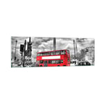 Impression sur Verre 160x50cm Tableaux Image Photo Trafalgar square taxi londres