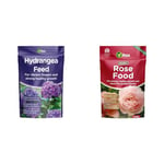 Vitax Hydrangea Feed 1KG & 6ORF901 Vitax Organic Rose Feed 0.9KG Resealable Pouch