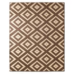 Hanse Home Tapis en losange - Tapis de salon à poils courts Skandi - Motif losanges - Moderne - En velours - Pour salle à manger, salon, chambre d'enfant, couloir, chambre à coucher, cuisine - Marron foncé beige - 160 x 230 cm