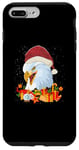 Coque pour iPhone 7 Plus/8 Plus Merry Christmas Pull de Noël moche aigle chauve américain