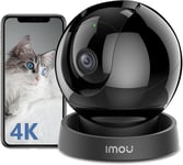 2024 4K(8MP) Cam?ra Surveillance WiFi Interieur Cam?ra 360? Connect?e Cam?ra IP sans Fil D?tection Humaine/Animale AI Suivi Intelligent Mode Priv? Audio Bidirectionnel Compatible Alexa pour B?b?