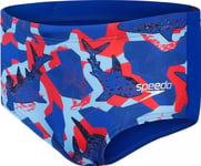 Speedo Barnbadkläder Speedo Alov Club Digi Bf 13Cm Jm Chroma Blue/Powder Blue/Risk Red/White Storlek 11-12