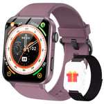 Montre Connectée Bluetooth Blackview R30 Pro pour Femme Homme 100+ Sport Modes 10m Étanche compatible iOS Android - Violet