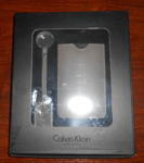 coffret CALVIN KLEIN cuir marron clair, porte clés + étui iphone 4, neuf