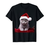 British Shorthair Cat Christmas - British Shorthair Cat T-Shirt