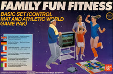 Family Fun Fitness Control Mat - Nintendo 8-bit/NES - Complette (CIB)