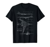 Tupolev Tu-160 Bomber Russian Military Aircraft T-Shirt