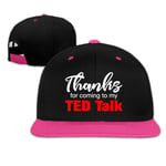 Casquette de baseball avec boucle « Thanks For Coming To My Ted Talk » pour homme et femme