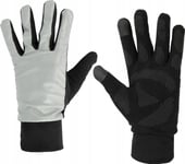 Sports Gloves With Touchscreen Tip Avento 44Ac Reflective Xl/Xxl Silver/Black