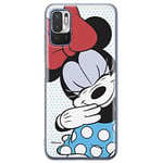 ERT GROUP Coque de téléphone Portable pour Xiaomi REDMI Note 10 5G / POCO M3 Pro Original et sous Licence Officielle Disney Motif Minnie 033 adapté à la Forme du téléphone Portable, Coque en TPU