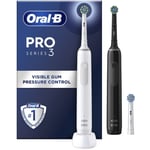 Oral-B Pro 3 Series 3 Duo Eltandborste Black/White