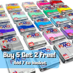 Fimo Effect Polymer Oven Modelling Clay 57g - All 36 Colours - Buy 5 Get 2 Free