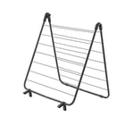 Metaltex Bathtub Clothes Airer, Metal, Black, 51x4x55 cm