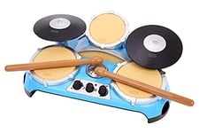 little tikes My Real Jam Drum Set - Toy Drums with Drumsticks & Case - Four Play Modes, Volume Control, Bluetooth Connectivity - Encourages Imaginative & Creative Play - For Kids Ages 3+