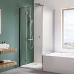 Breuer - Espira Paroi fixe baignoire pour porte pivotante 80 cm