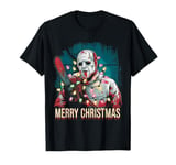 Merry Christmas Horror Fan Slasher 80s-Themed T-Shirt