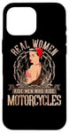 Coque pour iPhone 16 Pro Max Sexy Real Chick Ride Moto Femme Biker Babe Pin Up