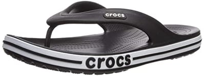 Crocs Femme Bayaband Flip Flat-sheets, Black White, 39/40 EU