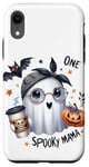 Coque pour iPhone XR Spooky Mama Ghost Halloween Boo Automne Halloween Fantôme